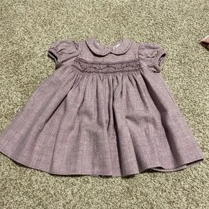 Bonpoint smocked purple dress